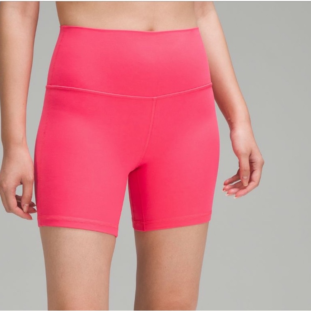 NWT 🍋 Lululemon Lip Gloss Align High Rise Short 6” Size 4